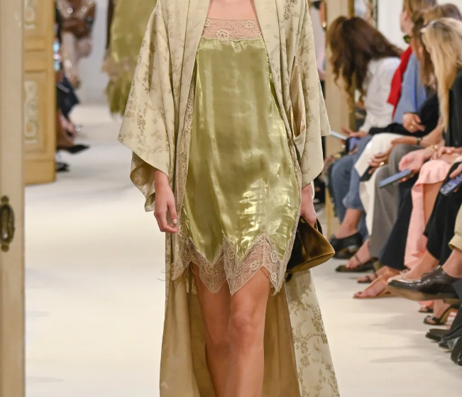 Alberta Ferretti Spring 2027 runway look at Milan Fashion Week